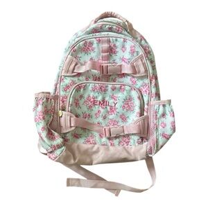 PB Kids Love Shack Fancy Cabbage Rose Backpack 13.5 In x 7.5 In x 17 In